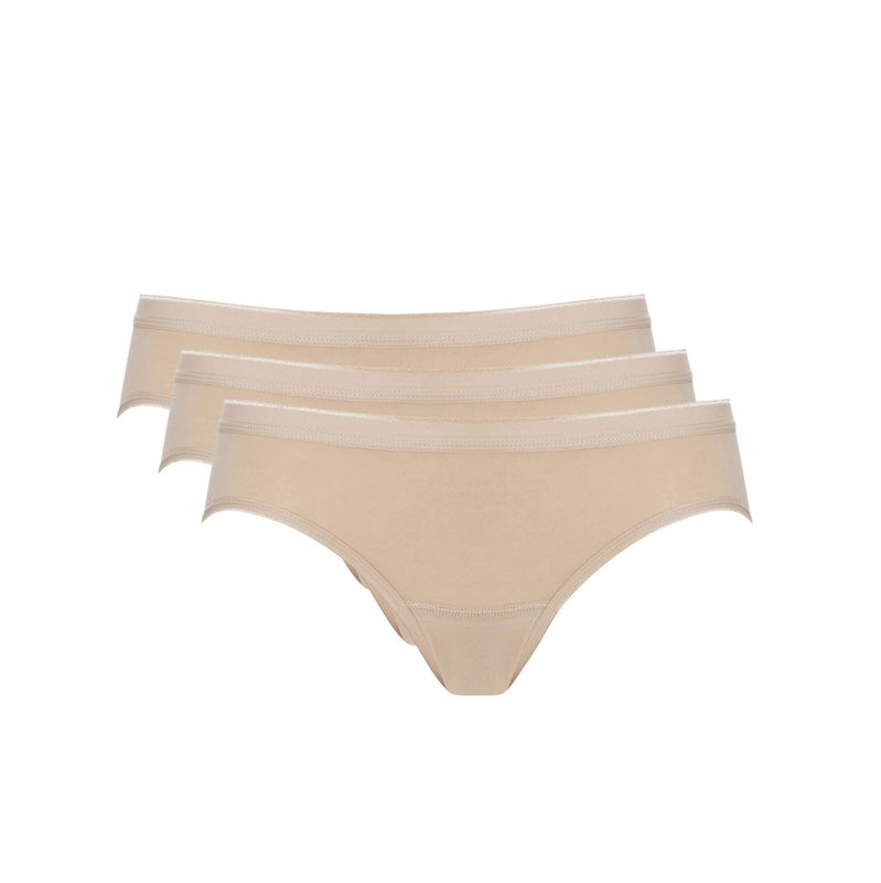 Ten Cate Dames Basic 3-Pack Bikinislip huidskleur