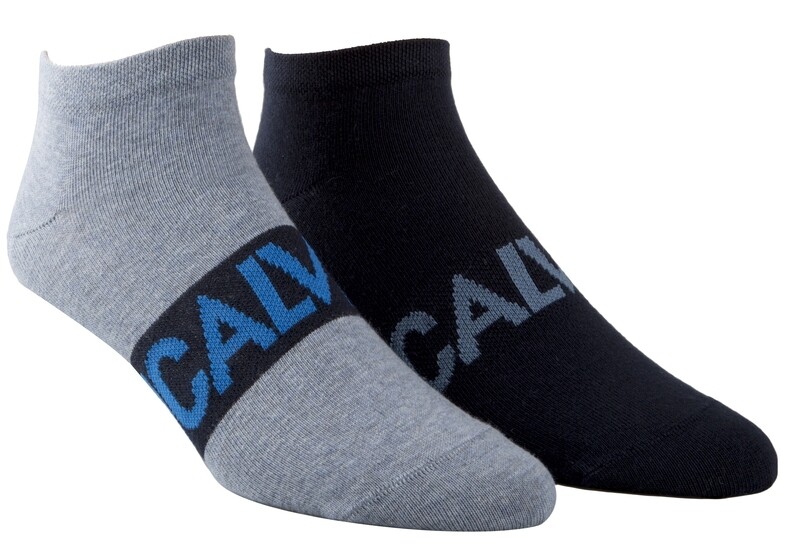 Calvin Klein - 2-pack sneaker sokken - blauw