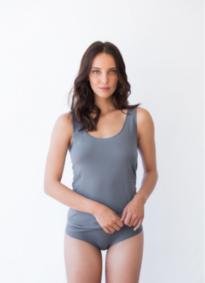 Woody Pure Essentials - Singlet - Blauw-Grijs