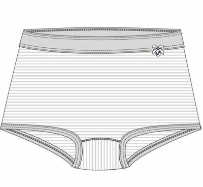 Woody Meisjes Short GRIJS/Wit Streep Woody Meisjes Short GRIJS/Wit Streep