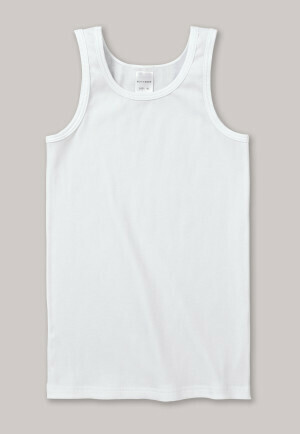 Schiesser - singlet dubbelrib - wit