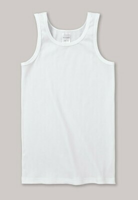 Schiesser - singlet dubbelrib - wit