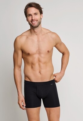 Schiesser - Short met opening 2-pack zwart - Authentic
