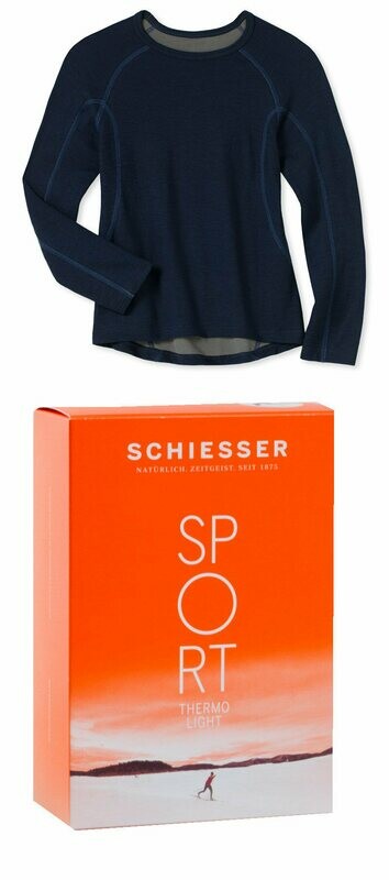 Schiesser - Thermo Shirt lange mouwen dark blue BOYS