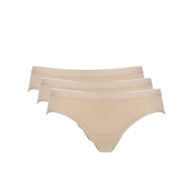 Ten Cate Dames Basic 3-Pack Bikinislip huidskleur