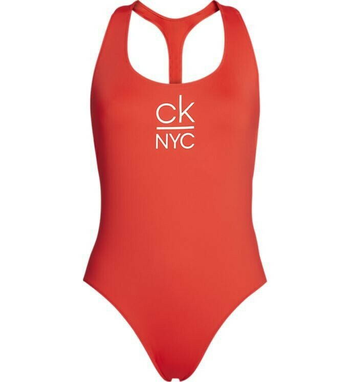 Calvin Klein - Badpak Racer Back - Red *