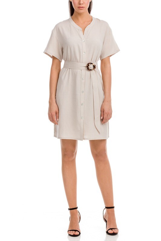 Vamp Blouse/Jurk met ceintuur *