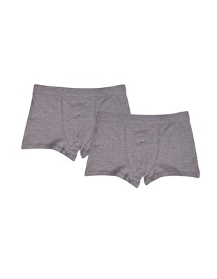 Woody - Jongens short Duopack - Grijs - Basis ondergoed