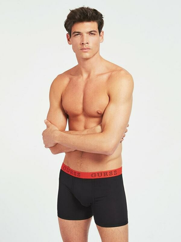 Guess - 2-pack Boxers - Zwart met rood/blauw