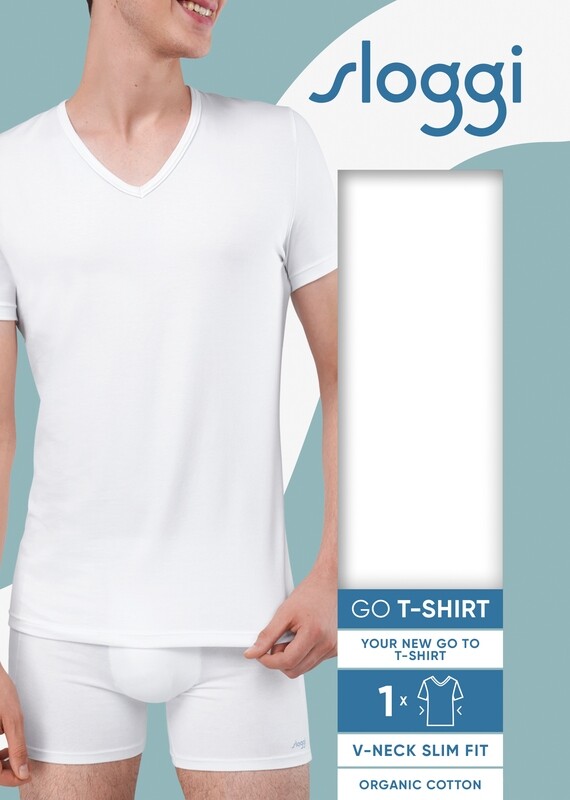 Sloggi - GO Shirt V-Hals - Wit