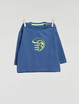 Billie-Ray x Woody - Unisex Shirt met lange mouwen - Blauw*
