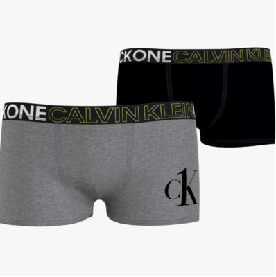 Calvin Klein - 2-pack jongens boxershorts - Grijs/Zwart Calvin Klein - 2-pack jongens boxershorts - Grijs/Zwart