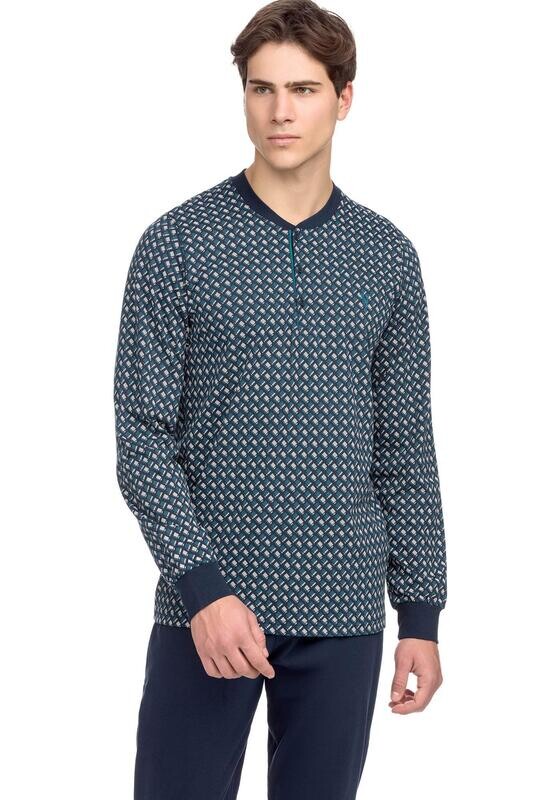 Vamp - Heren Pyjama - Donkerblauw