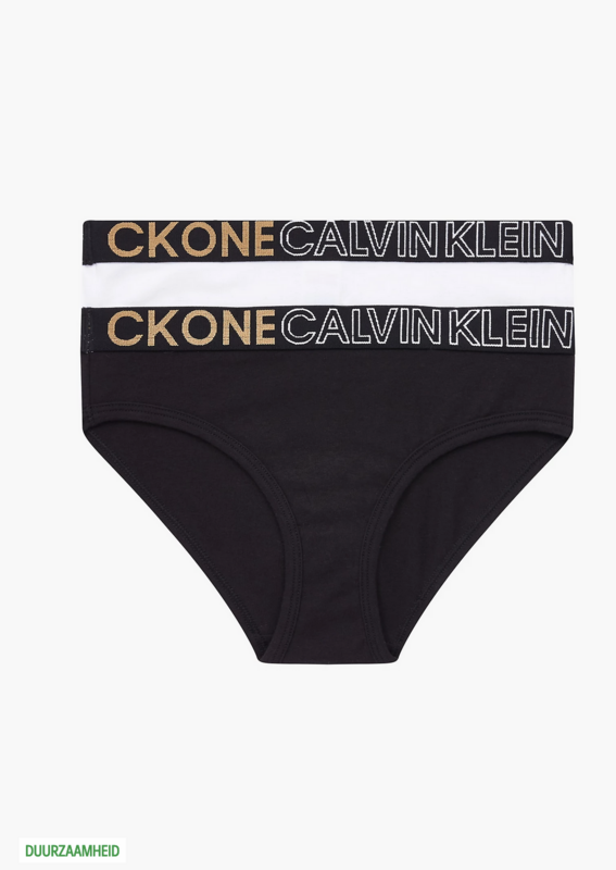 Calvin Klein - 2-pack meisjesslips - CK One Calvin Klein - 2-pack meisjesslips - CK One