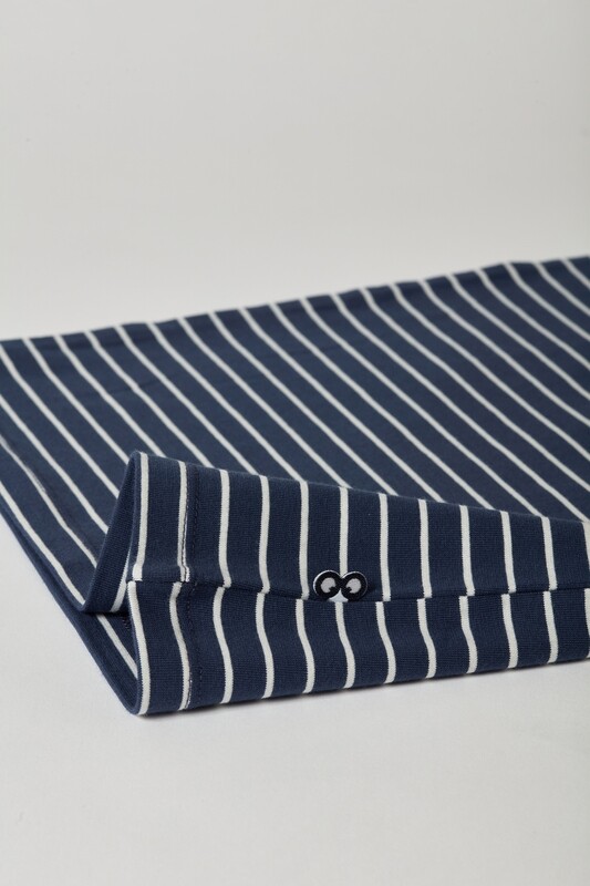 Woody - Jongens Singlet - Marine/Wit gestreept *