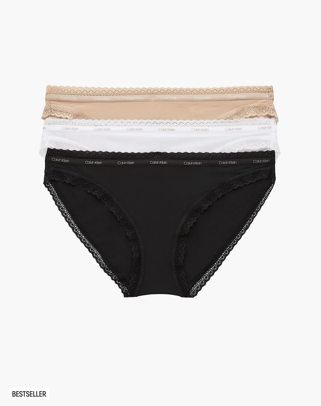 Calvin Klein - Slip 3 Pack - wit/nude/zwart
