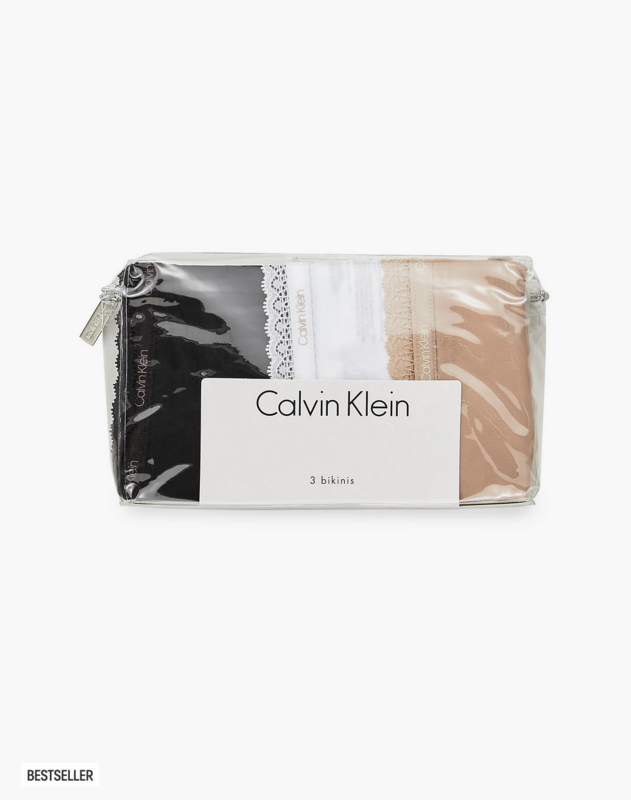 Calvin Klein - Slip 3 Pack - wit/nude/zwart