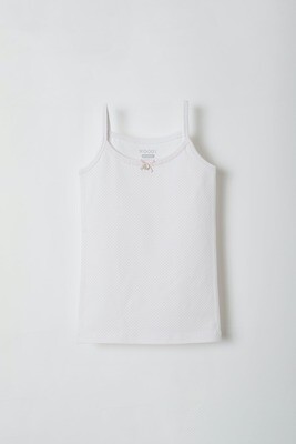 Woody - Meisjes singlet - Roze Dots
