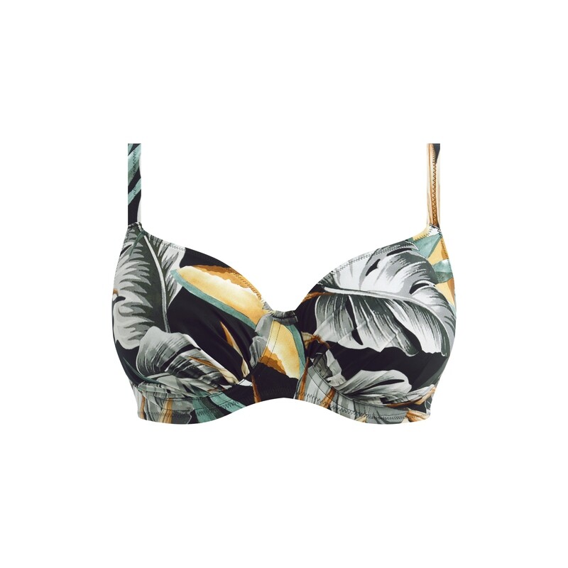 Fantasie Swimwear - UW Gathered Full Cup Bikini Top + Folded Bikini Brief "Bamboo Grove" - Fantasie Swimwear - UW Gathered Full Cup Bikini Top + Folded Bikini Brief "Bamboo Grove" -