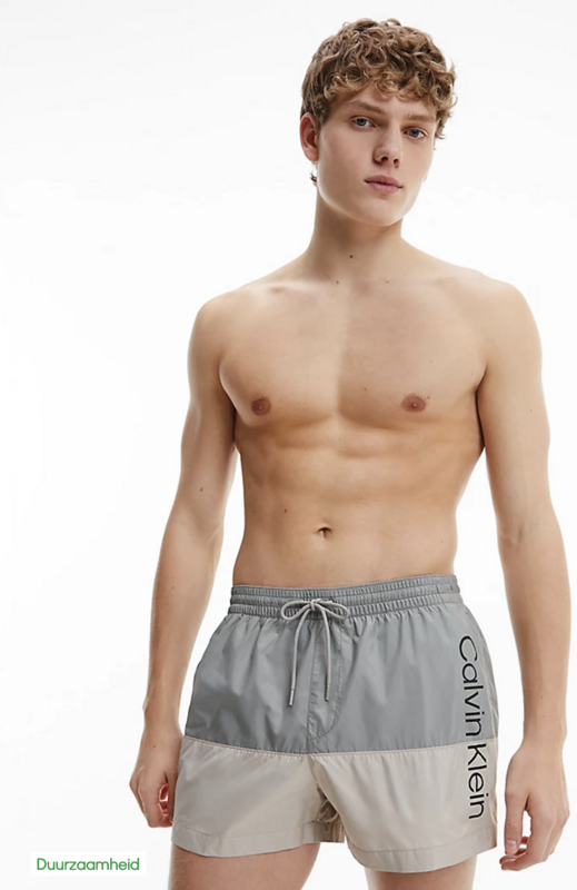 Calvin Klein - Korte Zwemshort Met Trekkoord - Core Logo Block