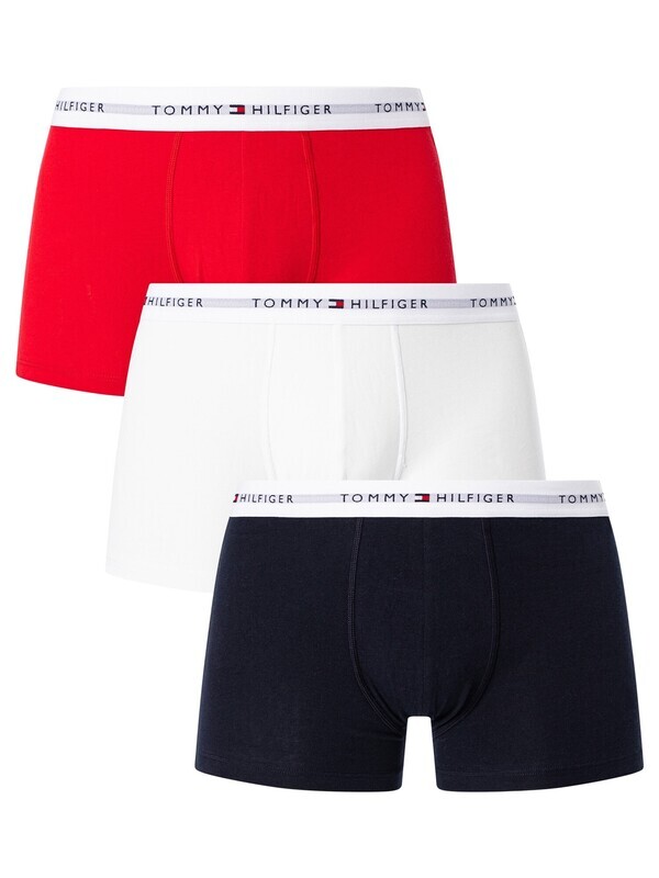 Tommy Hilfiger - 3-pack Herenboxers - Marine/Wit/Rood