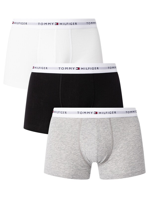 Tommy Hilfiger - 3-pack Herenboxers - Wit/Zwart/Grijs