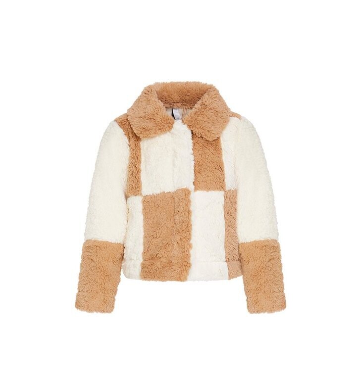 Lords x Lilies - Witte/beige vest van faux fur *