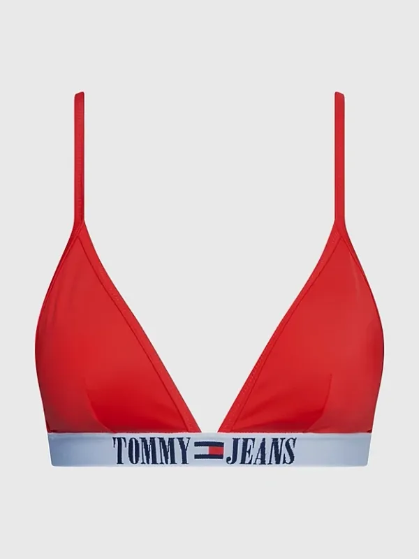 Tommy Hilfiger - Triangel Bikini met Brazilian Slip - Rood -