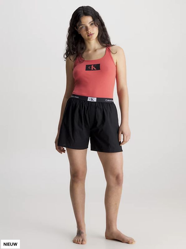 Calvin Klein - Pyjama set met pyjamatas - Cool Melon/Black