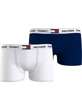 Tommy Hilfiger - Duopack Jongens Boxers - Wit/Blauw