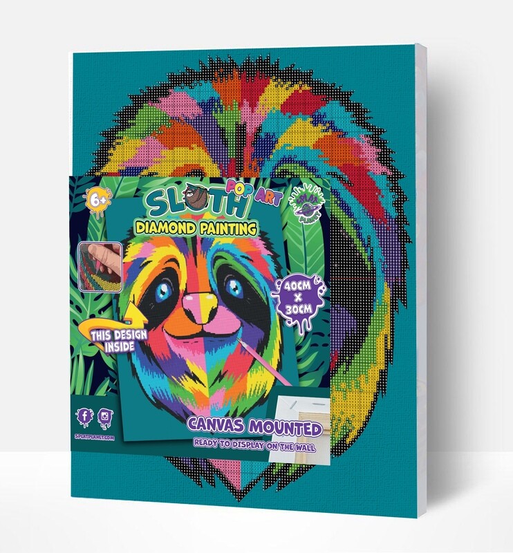 Diamond Painting - Op Canvas - Luiaard