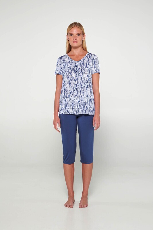 Vamp - Pyjama - Blue Boa - 93% micromodal / 7% elastane