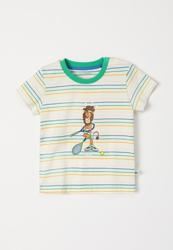 Woody - Baby Jongens Pyjama - Multicolor Gestreept