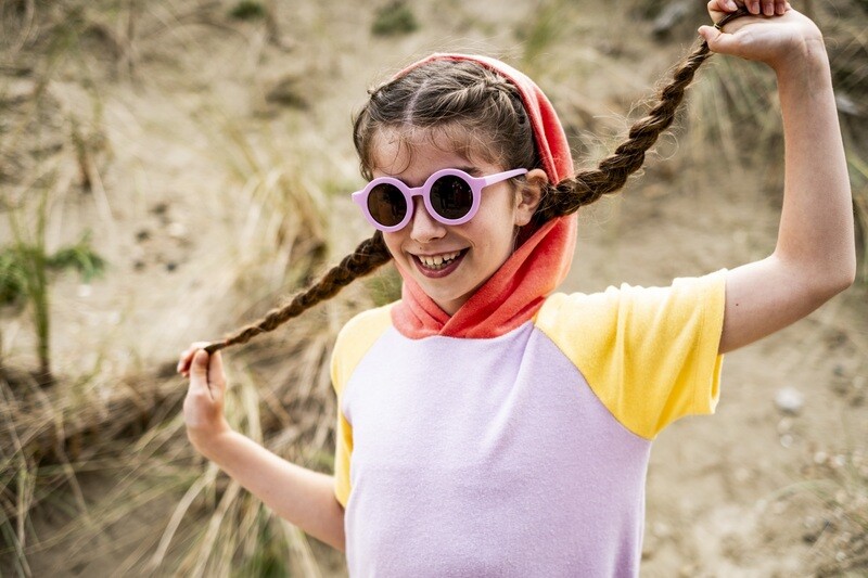 Woody - Baby Unisex Poncho - Mauve
