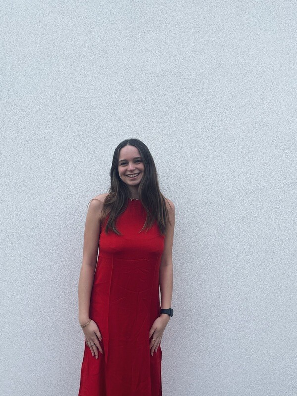 Judith Lacroix red long dress