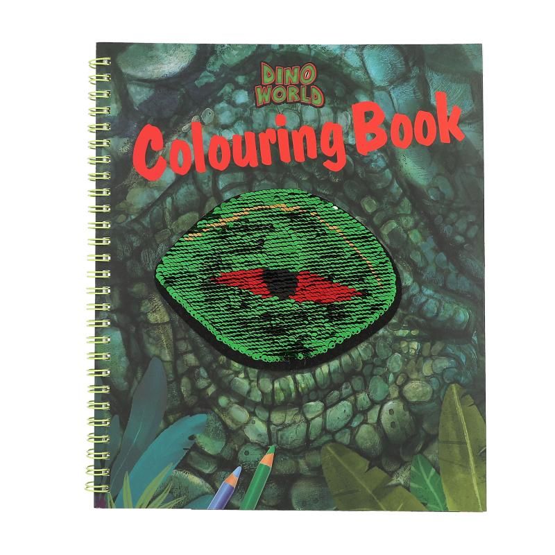 Dino World - Kleurboek met Pailletten