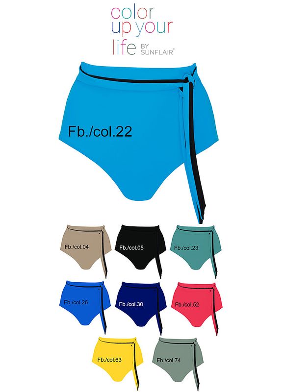 Sunflair - Mix &amp; Match Hoge Bikinislip - Kaki