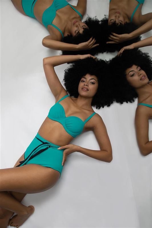 Sunflair - Mix &amp; Match Hoge Bikinislip - Kaki