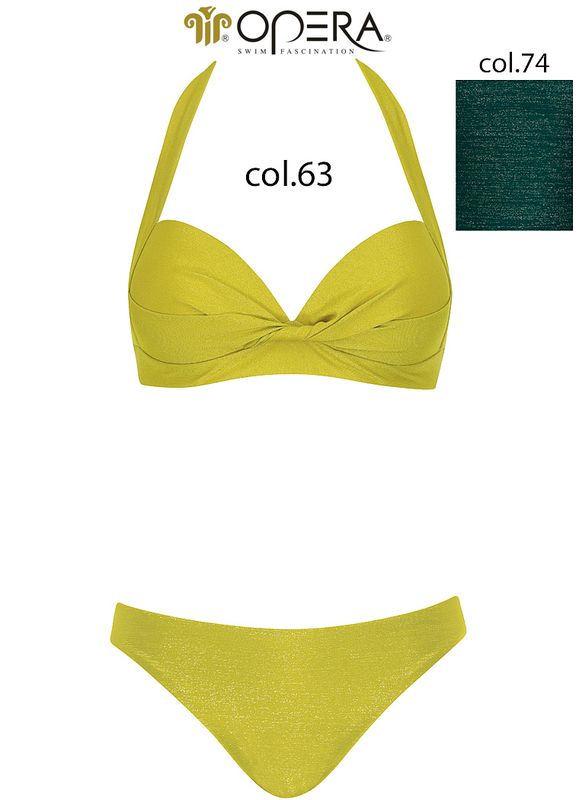 Opera - Bikini - Lichtgroen Glitter