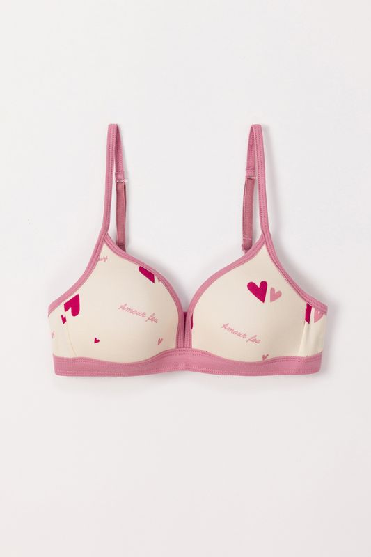 Woody - Voorgevormde BH - Hartjes Print