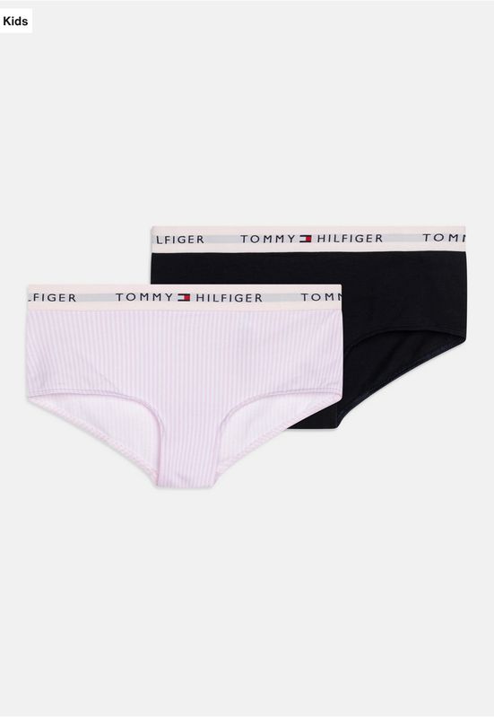Tommy Hilfiger - Duopack Meisjes Hipsters - Roze Gestreept/Donkerblauw