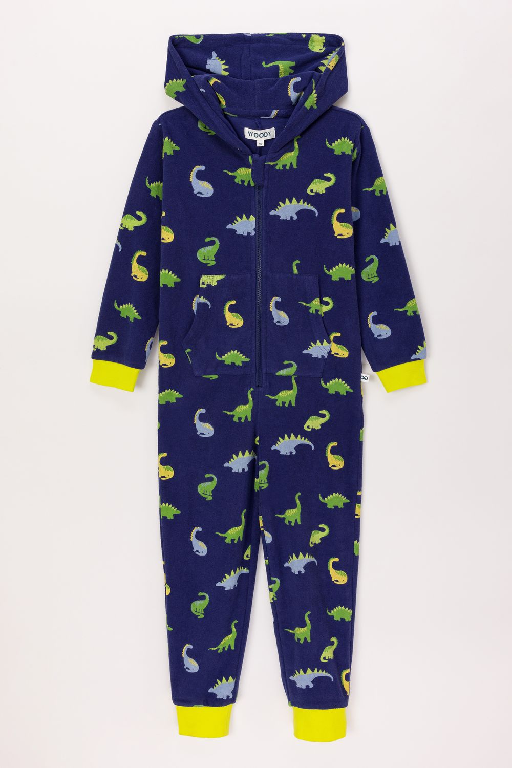 Woody Unisex Dino Onesie – Soft Terry Fabric – Cozy &amp; Playful – Kids 6–16 Years