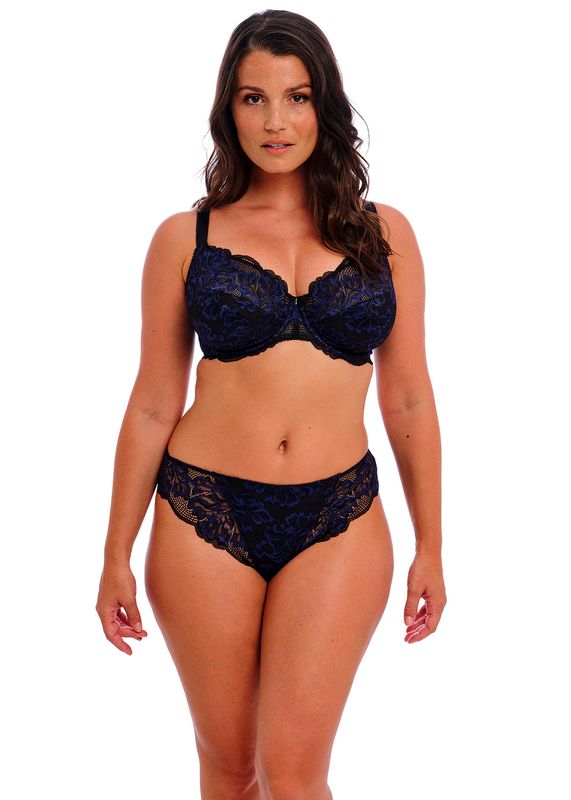 Fantasie - Side Support BH "Emmaline" - Zwart/Donkerblauw