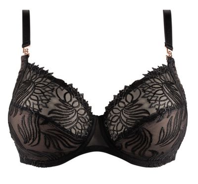 Louisa Bracq – Full Cup Bra “Swan” – Black