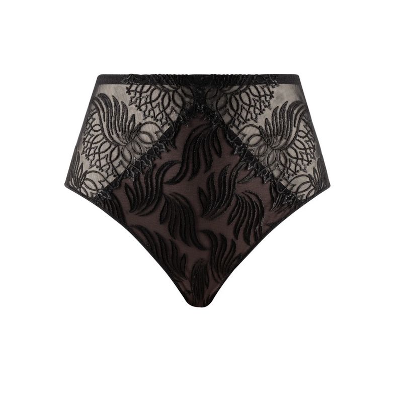 Louisa Bracq – High-Waist Brief "Swan" – Black