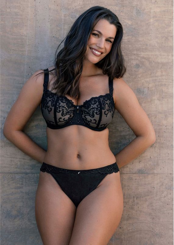 Fantasie - Brazilian Slip "Portia" - Zwart