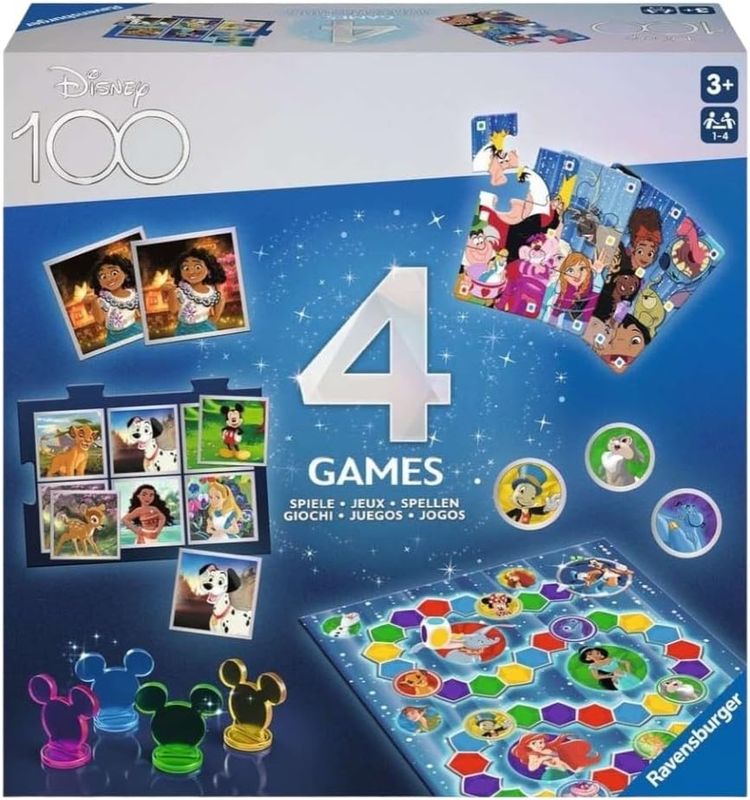 Ravensburger spel Disney 100 4-in-1