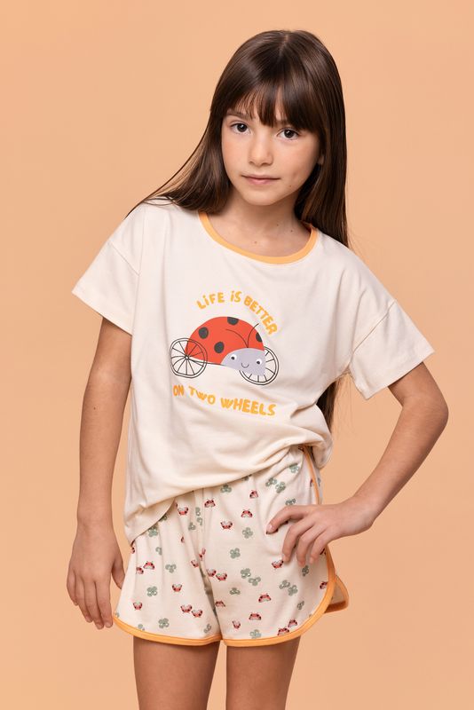 Woody - Meisjes/Dames Pyjama - Créme