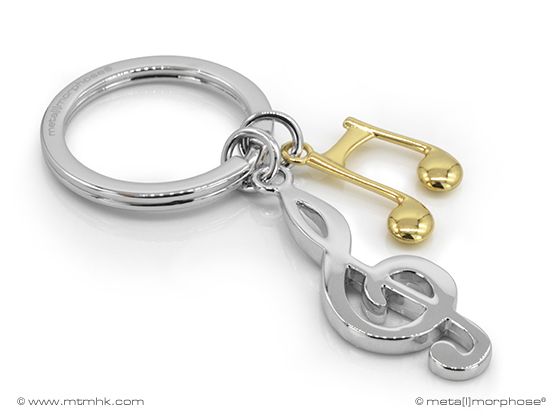 Metalmorphose  -   Sleutelhanger Music note and soul key