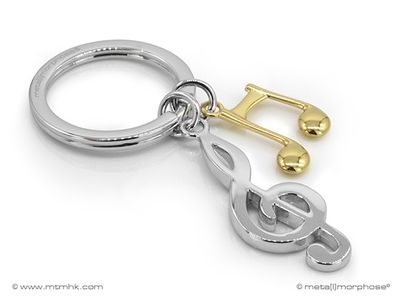 Metalmorphose  -   Sleutelhanger Music note and soul key